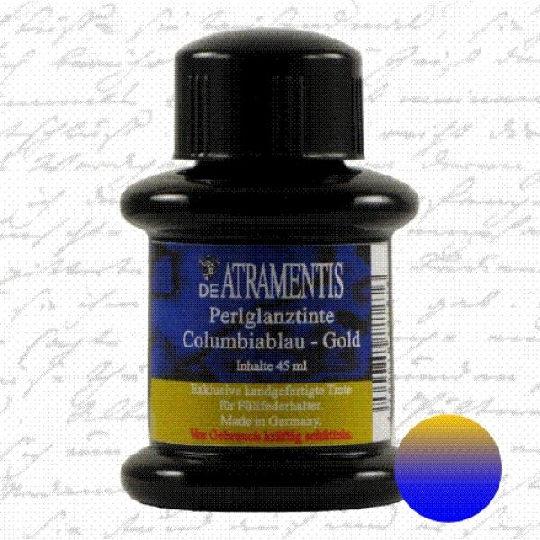 Pearlscent Ink Columbia Blue Gold