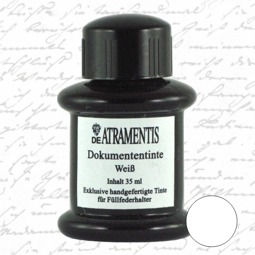 De Atramentis Document Ink White - 45ml Bottled Ink